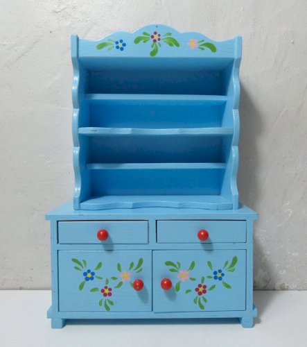 ensemble de mobilier en bois pour poupée table chaises buffet banc