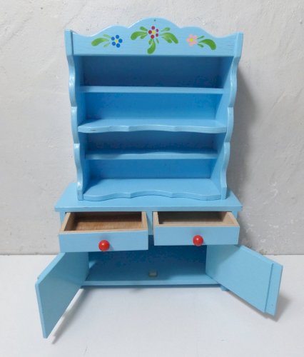 ensemble de mobilier en bois pour poupée table chaises buffet banc