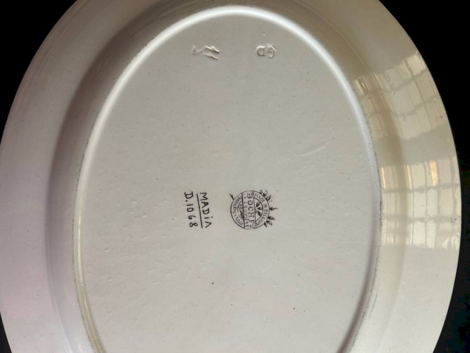 Ensemble de plats art deco boch fréres la louviére