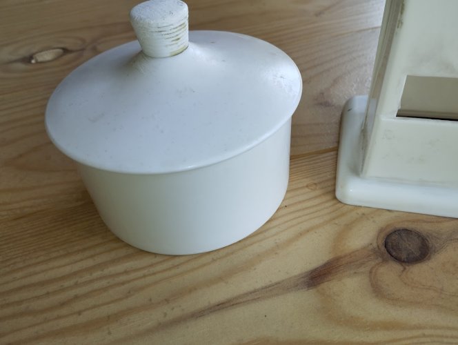 Ensemble de salle de bain vintage SYLA, distributeur papier toilette et boîte décor roses