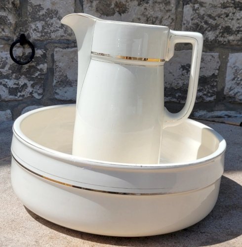 Ensemble de toilette Villeroy et Bosch Art Déco - Made in Saar-Basin