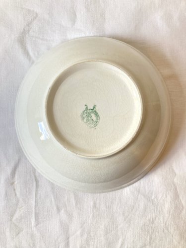 Ensemble de trois plats de service, Moulins des Loups, Orchies, modèle "Nappe"