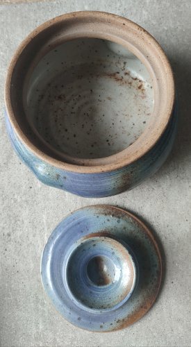 Ensemble Grès Émaillé vintage signé Béceleuf