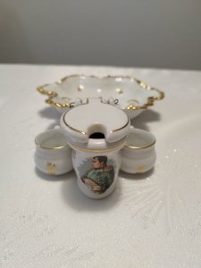 Napoleon object set Empty pocket and mustard pot