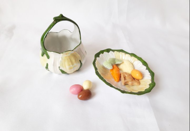 Ensemble porcelaine opalescente de Bohème années 50