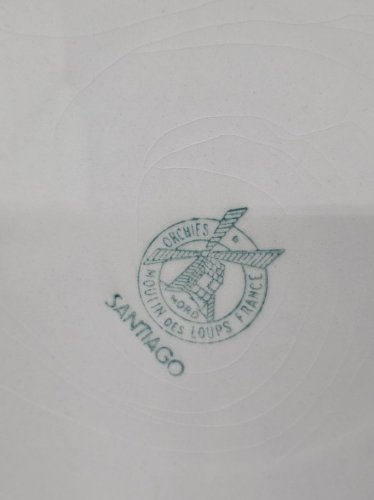 ensemble soupière décorative et plat orchies moulin des loups santiago