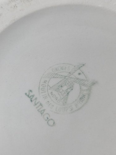 ensemble soupière décorative et plat orchies moulin des loups santiago