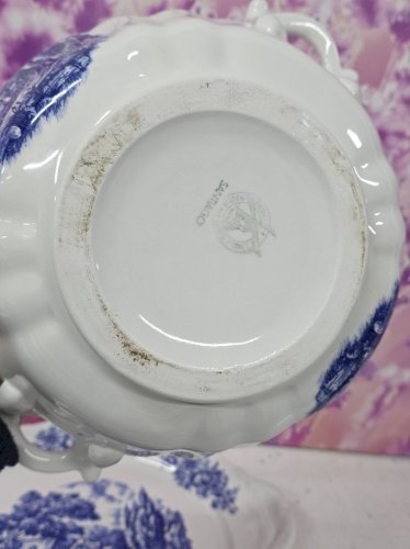 ensemble soupière décorative et plat orchies moulin des loups santiago