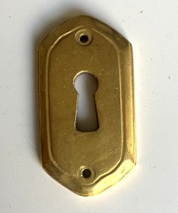 antique bronze brass lock cylinder entrance 55x30 mm no. 2