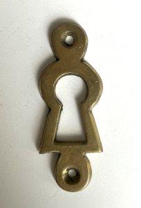 entree de serrure en laiton hauteur 48 mm n° 1