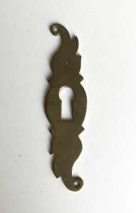 entree de serrure en laiton hauteur 74 mm