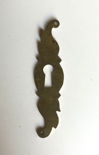 entree de serrure en laiton hauteur 74 mm