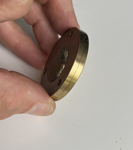 entree de serrure laiton massif avec platine de fixation