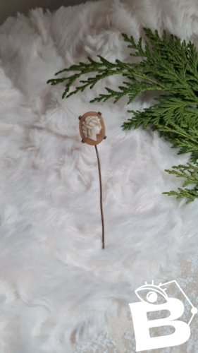 Epingle a cravate pour collection - broche ancienne camée
