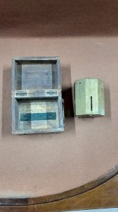 SURVEYOR'S SQUARE IN WOODEN BOX