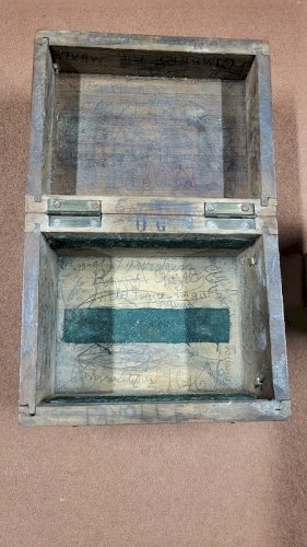 EQUERRE D'ARPENTEUR EN BOITE EN BOIS