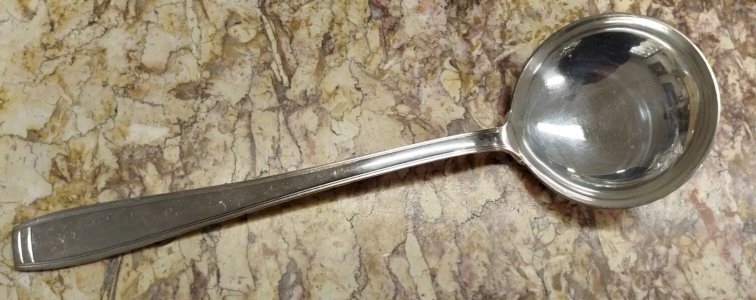 ERCUIS LADLE Silver Plated Metal Goldsmith Silversmith Hallmark 4.5VitC 19/12