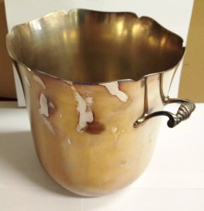 ERCUIS SEAU A CHAMPAGNE METAL ARGENTE Poincons Art Table VC1 19/12