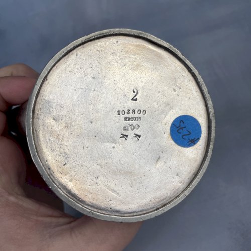ERCUIS verseuse petite théière métal argenté Casino Municipal de NICE argenterie