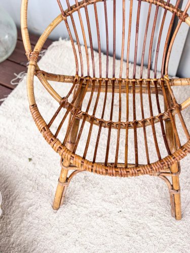 Ernest, la paire de fauteuils en rotin N°185