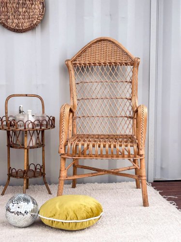 Ernest, la paire de fauteuils en rotin N°186