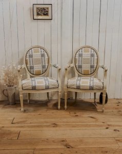 Ernest, la paire de fauteuils style empire N°737