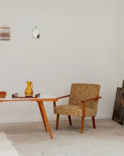 Ernest, le fauteuil bas à motifs N°117