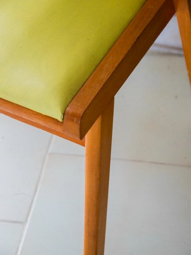 Ernest, le fauteuil bridge jaune N°140