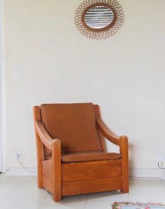 Ernest, le fauteuil camel N°128