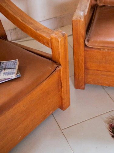 Ernest, le fauteuil camel N°128