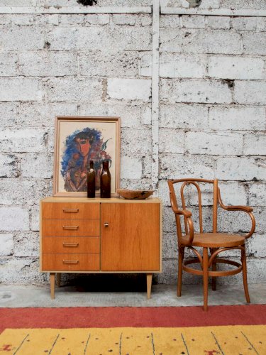 Ernest, le fauteuil canné en bois N°588