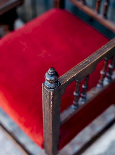 Ernest, le fauteuil d'angle rouge N°525