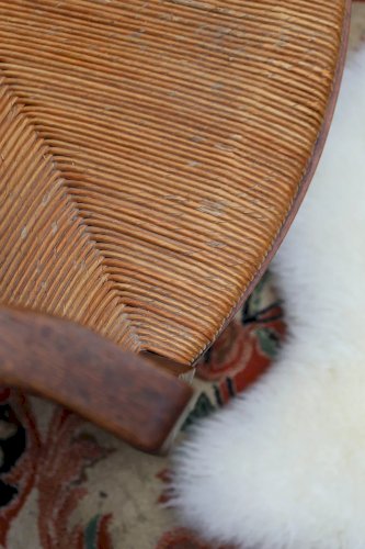 Ernest, le fauteuil en bois et paille N°647