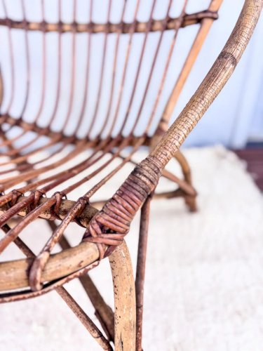 Ernest, le fauteuil en rotin N°162