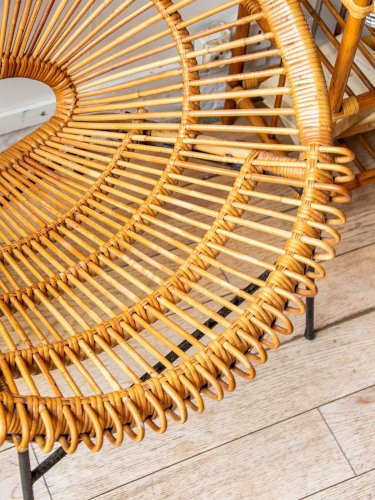 Ernest, le fauteuil en rotin N°172