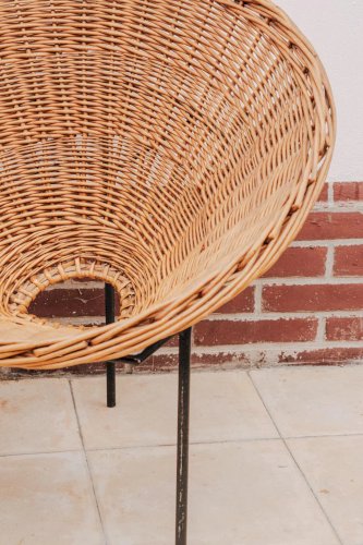 Ernest, le fauteuil en rotin N°174