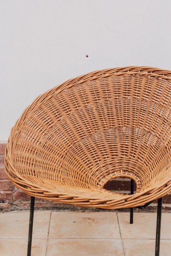 Ernest, le fauteuil en rotin N°174