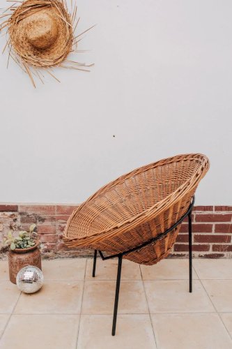 Ernest, le fauteuil en rotin N°174