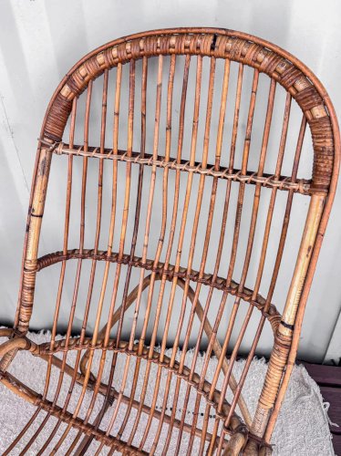 Ernest, le fauteuil en rotin N°178