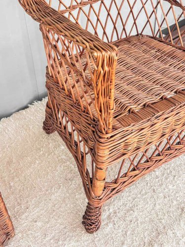 Ernest, le fauteuil en rotin N°180