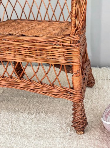 Ernest, le fauteuil en rotin N°180