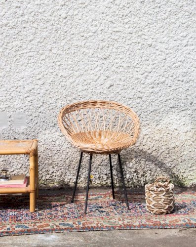 Ernest, le fauteuil en rotin N°183