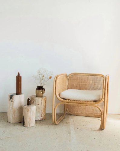 Ernest, le fauteuil en rotin N°191