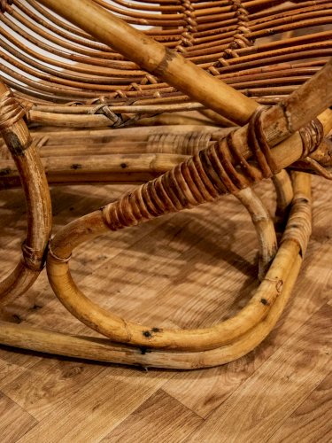 Ernest, le fauteuil en rotin N°195