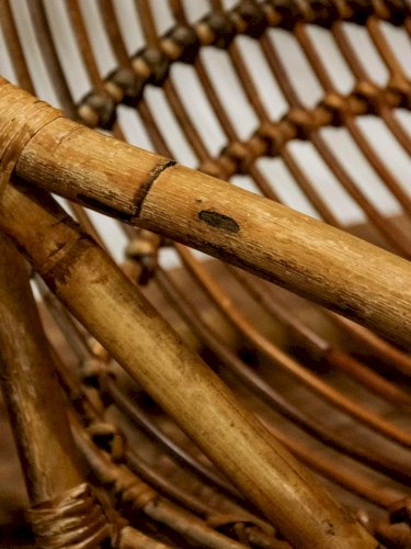 Ernest, le fauteuil en rotin N°195