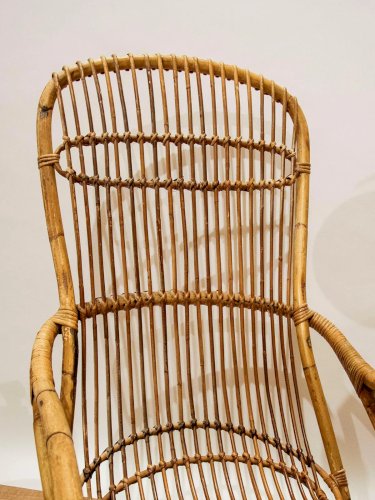 Ernest, le fauteuil en rotin N°195