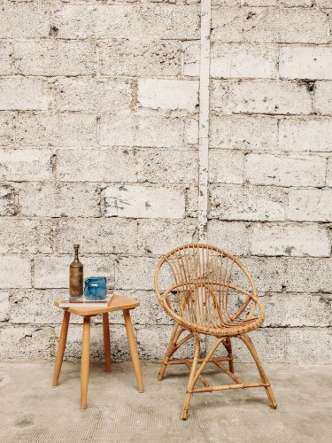 Ernest, le fauteuil en rotin N°196