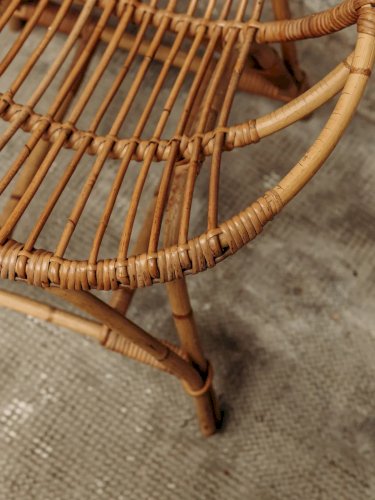 Ernest, le fauteuil en rotin N°196