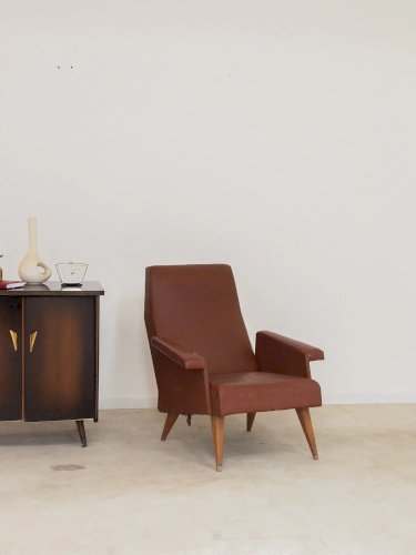 Ernest, le fauteuil en similicuir N°134