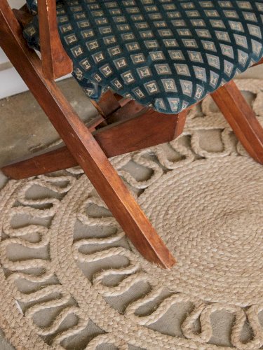 Ernest, le fauteuil en tissu bleu N°119